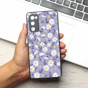 Lavender Daisies metal back case for Samsung S20 FE