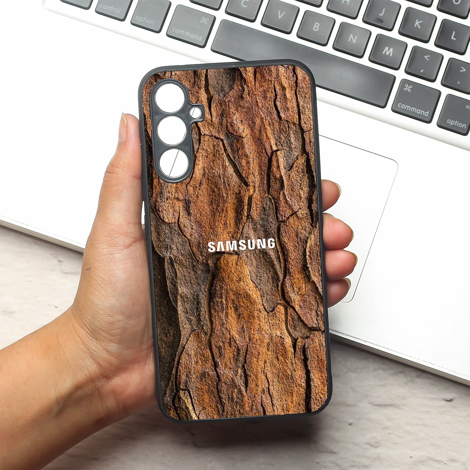 Wavy Grain metal back case for Samsung A34