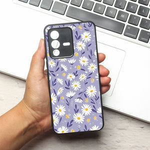 Lavender Daisies metal back case for Vivo V23
