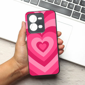 Retro Love metal back case for Vivo V25