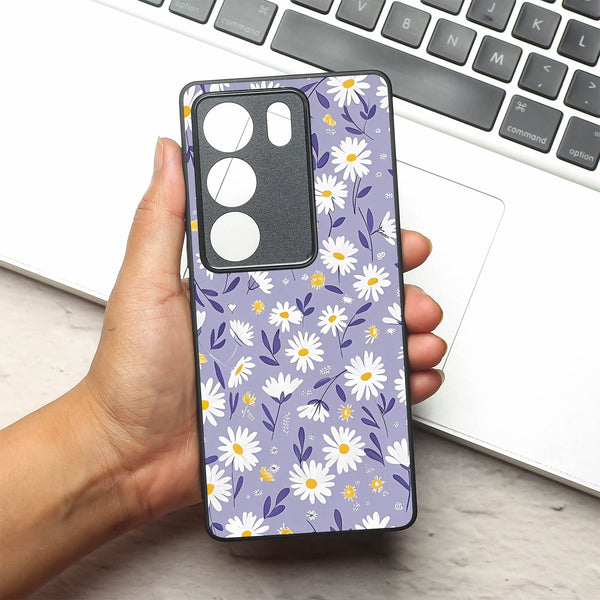 Lavender Daisies metal back case for Vivo V29