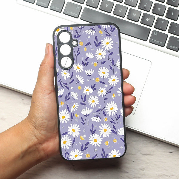 Lavender Daisies metal back case for Samsung A34