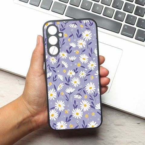 Lavender Daisies metal back case for Samsung A34