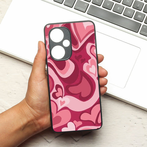 Valentine Wave Marble metal back case for Oneplus Nord CE 3 Lite