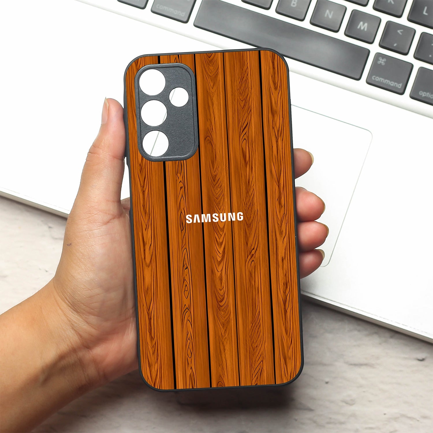 WoodCraft Touch metal back case for Samsung A15