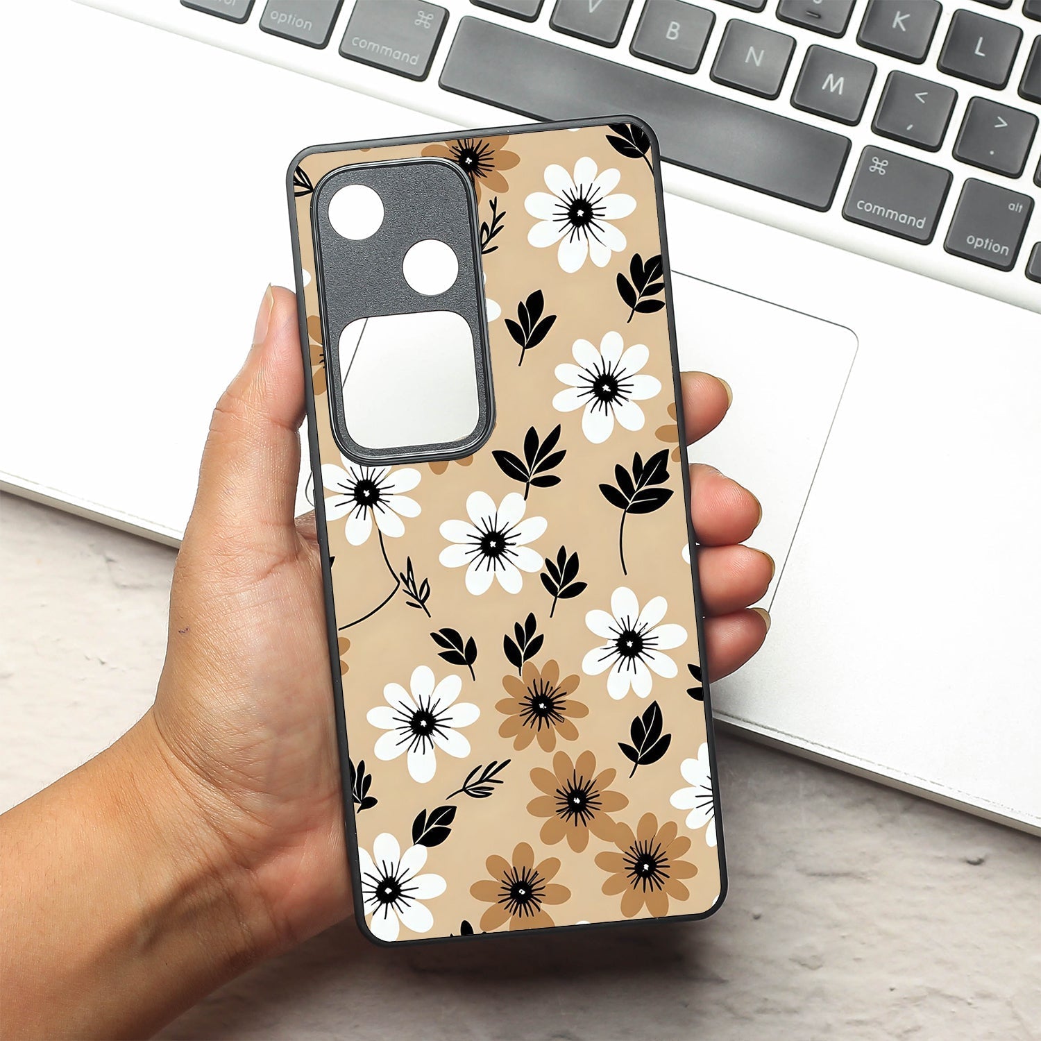 Daisy Dusk metal back case for Vivo V30