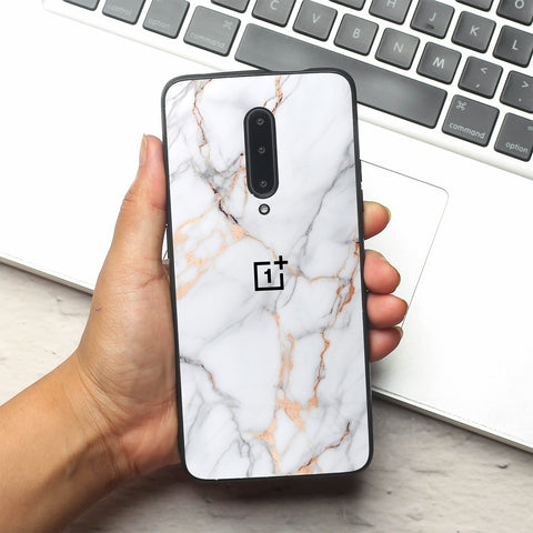 Copper Luxe Marble metal back case for Oneplus 7 Pro