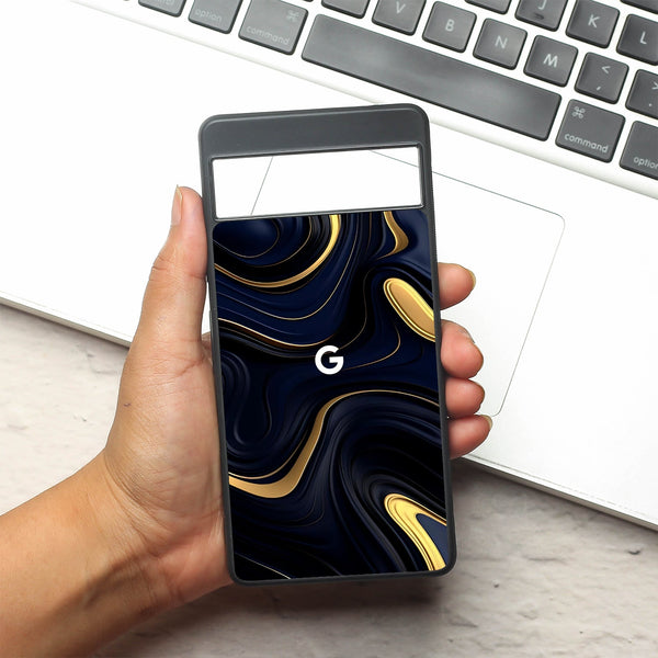 Noir Gold metal back case for Google Pixel 7