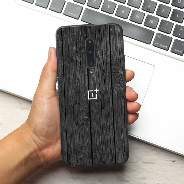 Dark Wood metal back case for Oneplus 7 Pro