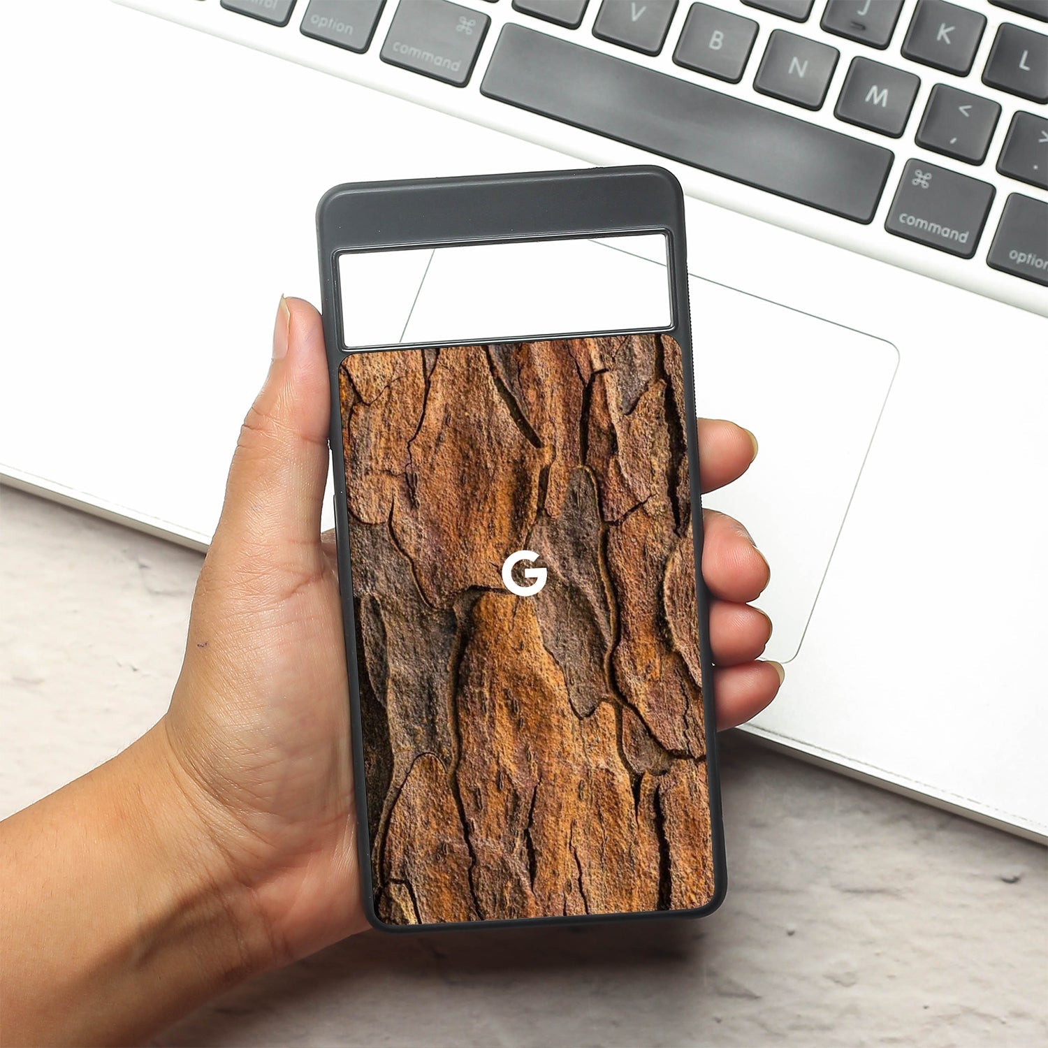 Wavy Grain metal back case for Google Pixel 7