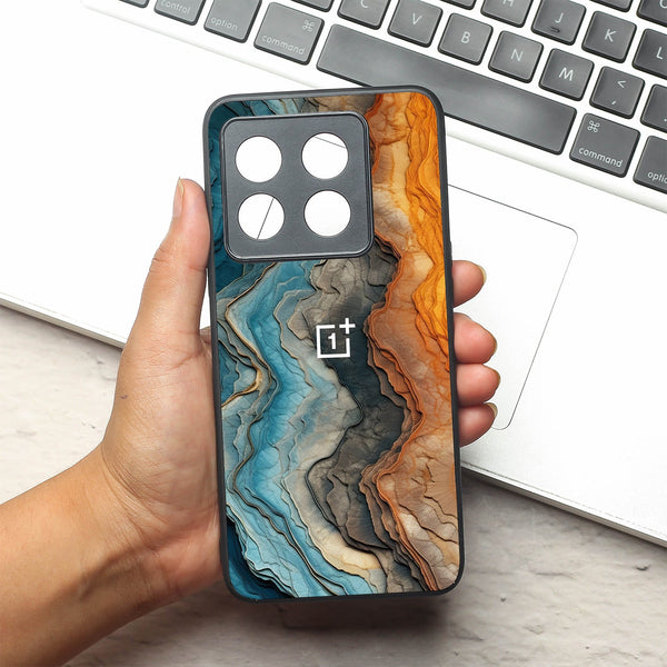Layered Marble metal back case for Oneplus 10T