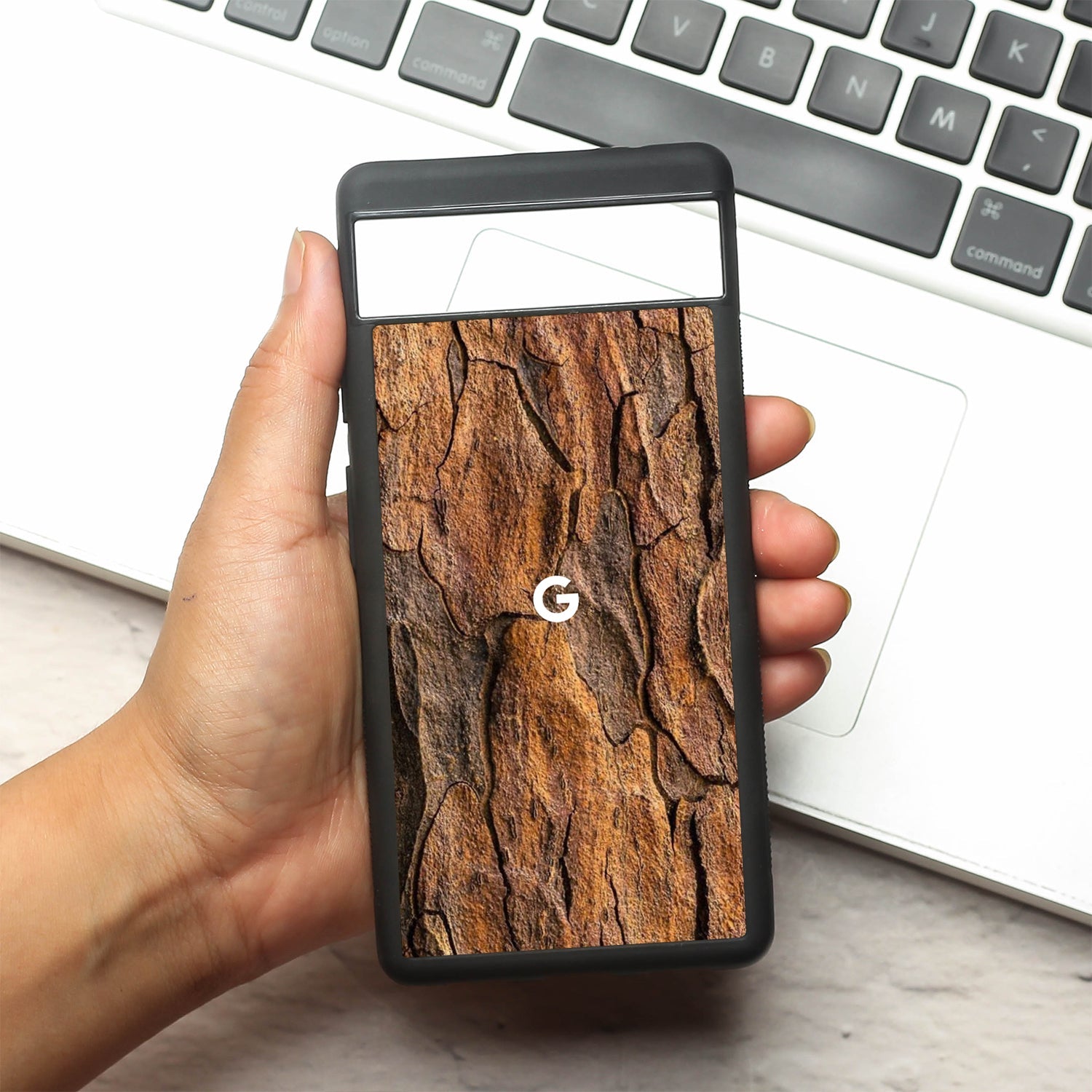 Wavy Grain metal back case for Google Pixel 6a