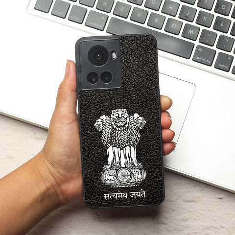 Black Satyamev Jayate metal back case for Oneplus 10R