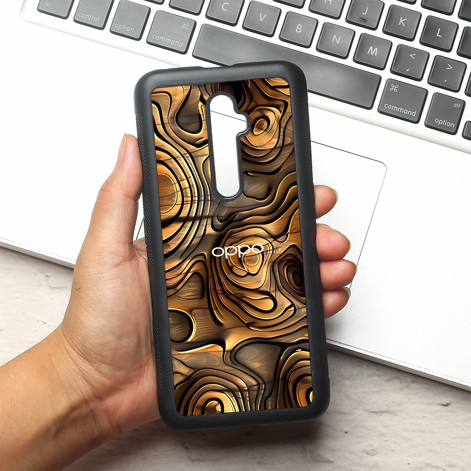 Rust Mirage metal back case for Oppo Reno2 F