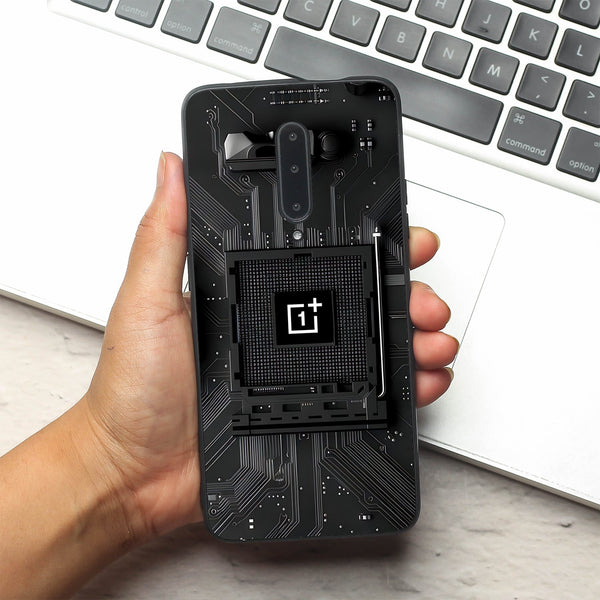 Microchip metal back case for Oneplus 7 Pro