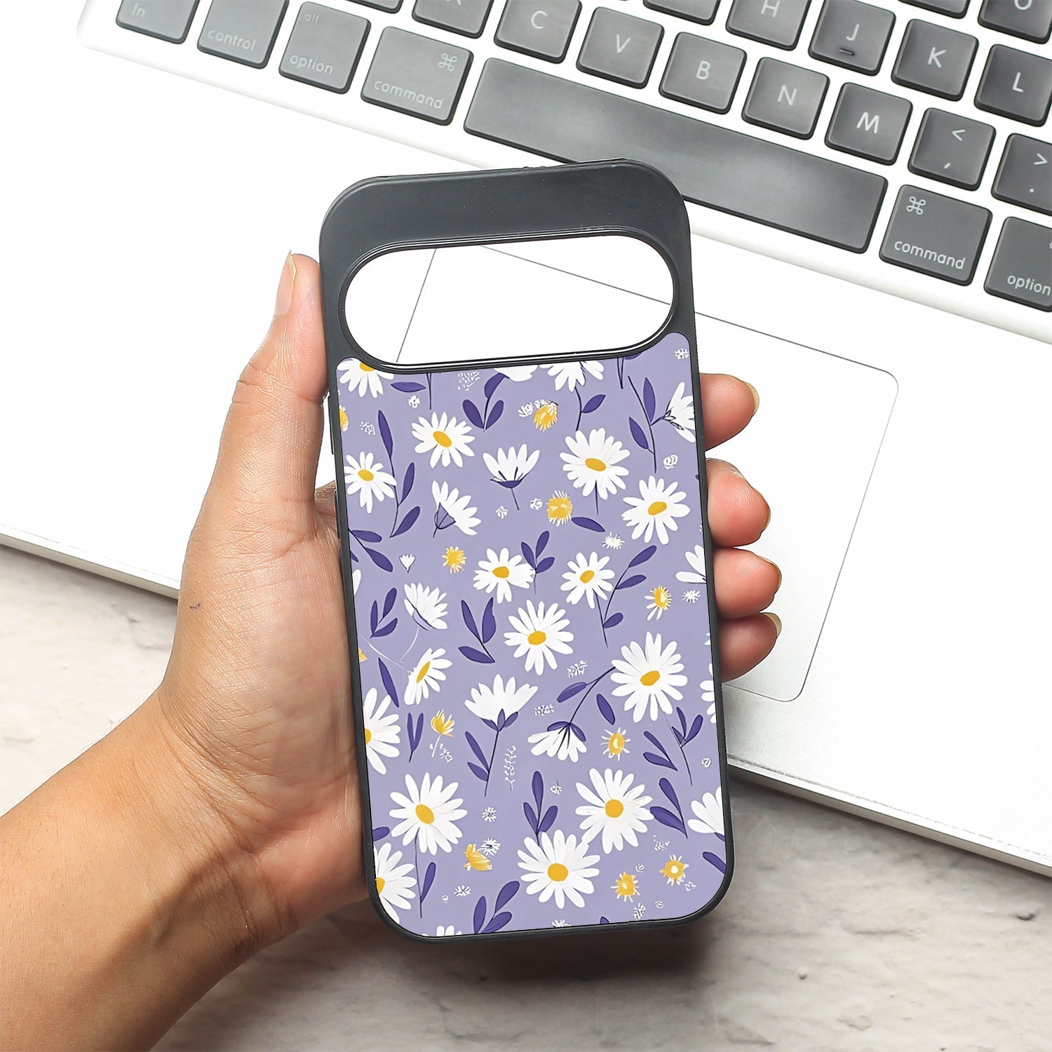 Lavender Daisies metal back case for Google Pixel 9 Pro