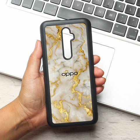Gold Vein Glory metal back case for Oppo Reno2 F