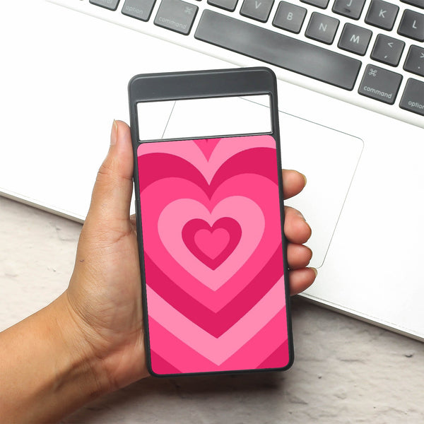 Retro Love metal back case for Google Pixel 7