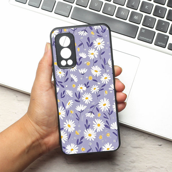 Lavender Daisies metal back case for Oneplus Nord 2
