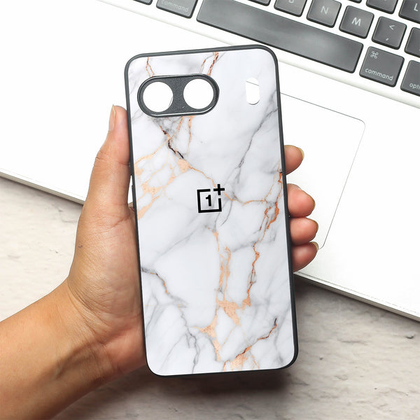 Copper Luxe Marble metal back case for Oneplus Nord 4