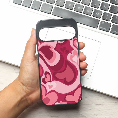 Valentine Wave Marble metal back case for Google Pixel 9 Pro