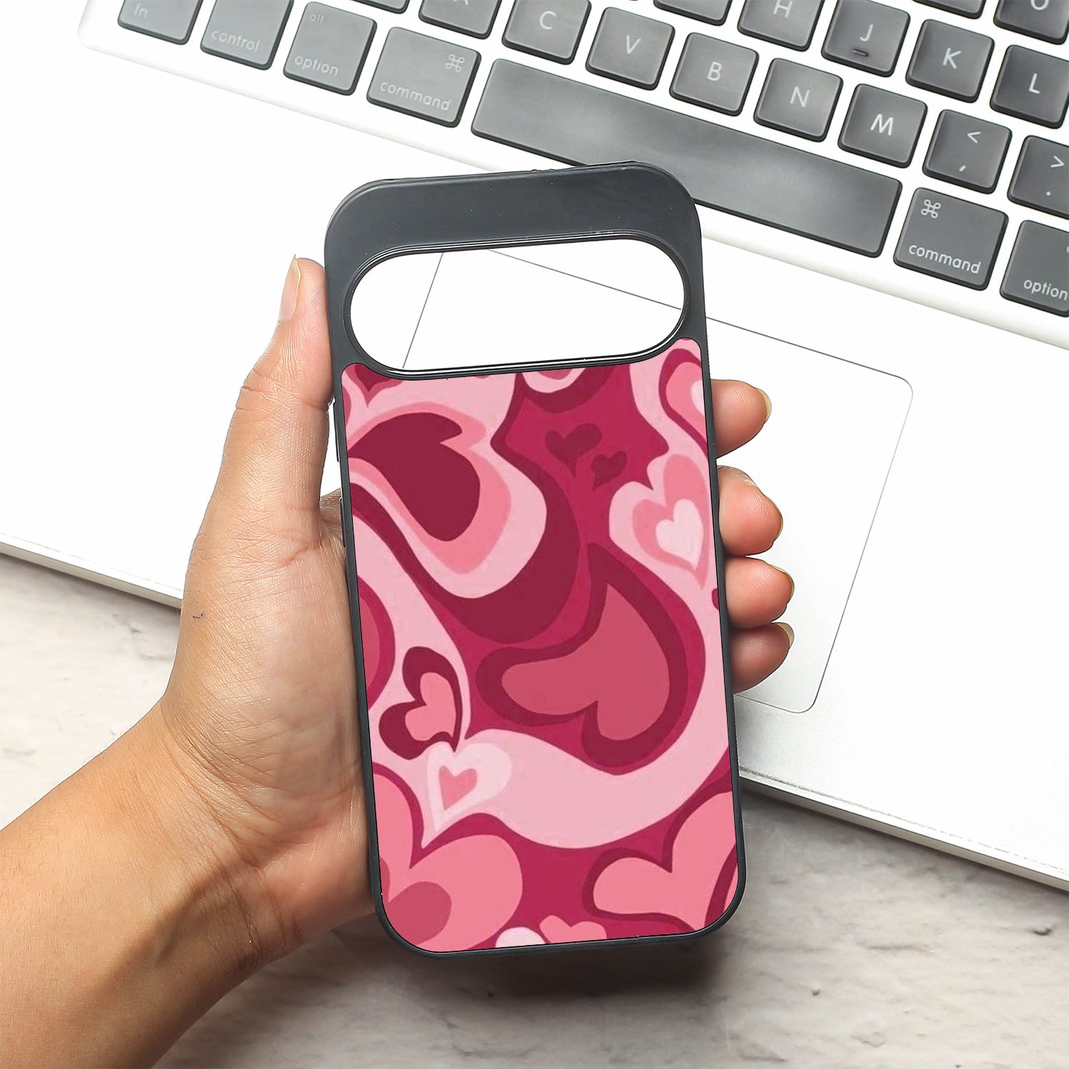 Valentine Wave Marble metal back case for Google Pixel 9