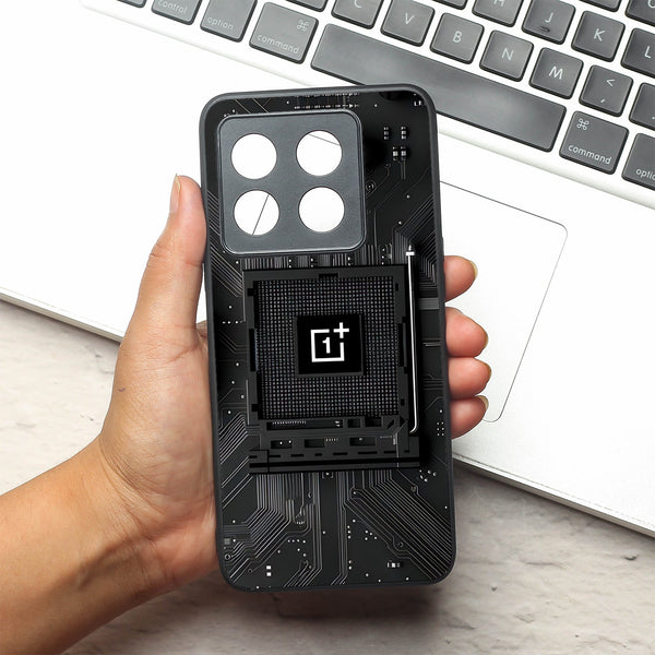 Microchip metal back case for Oneplus 10T