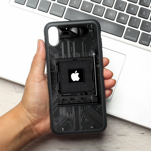 Microchip metal back case for Samsung A15