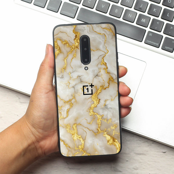 Gold Vein Glory metal back case for Oneplus 7 Pro