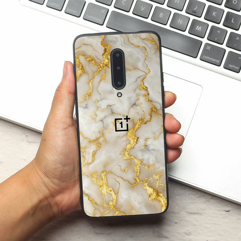 Gold Vein Glory metal back case for Oneplus 7 Pro