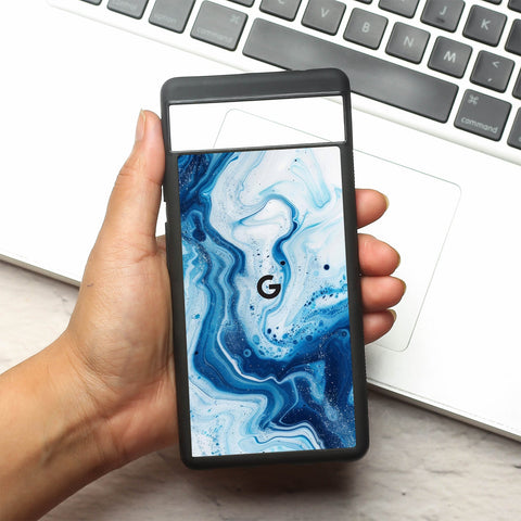 Neptune Swirl metal back case for Google Pixel 6a