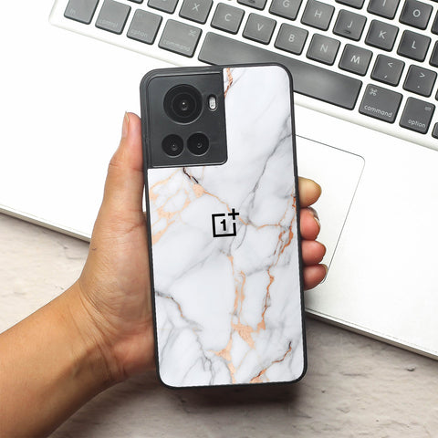 Copper Luxe Marble metal back case for Oneplus 10R