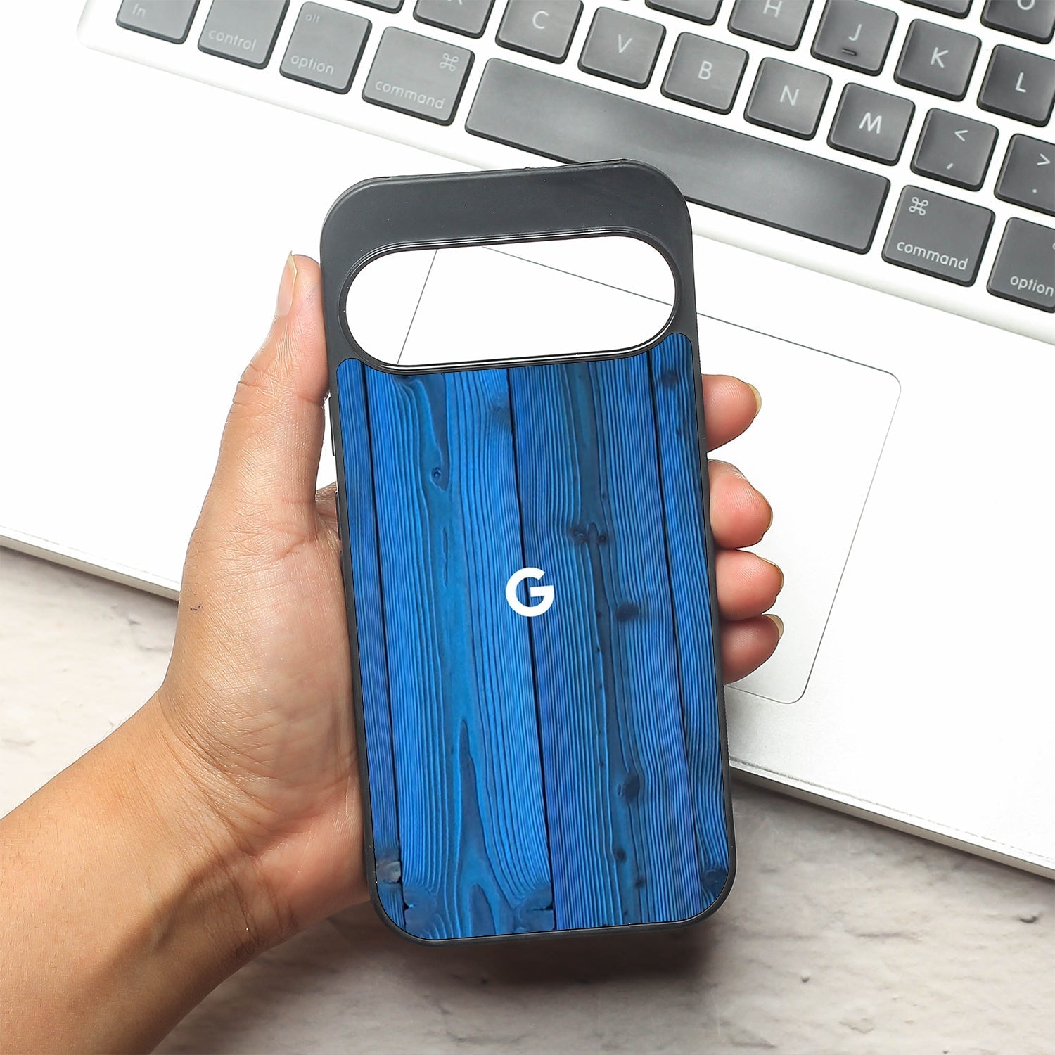Indigo Planks metal back case for Google Pixel 9 Pro