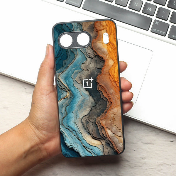 Layered Marble metal back case for Oneplus Nord 4