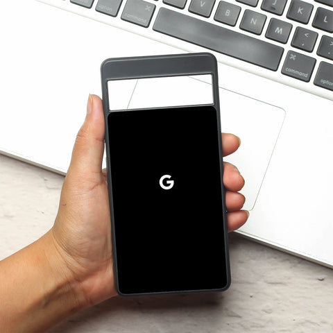 Black metal back case for Google Pixel 7