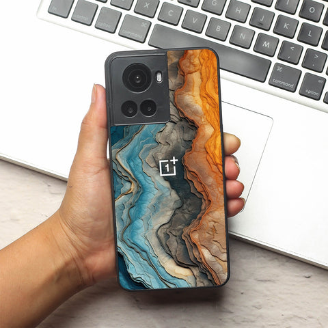 Layered Marble metal back case for Oneplus 10R