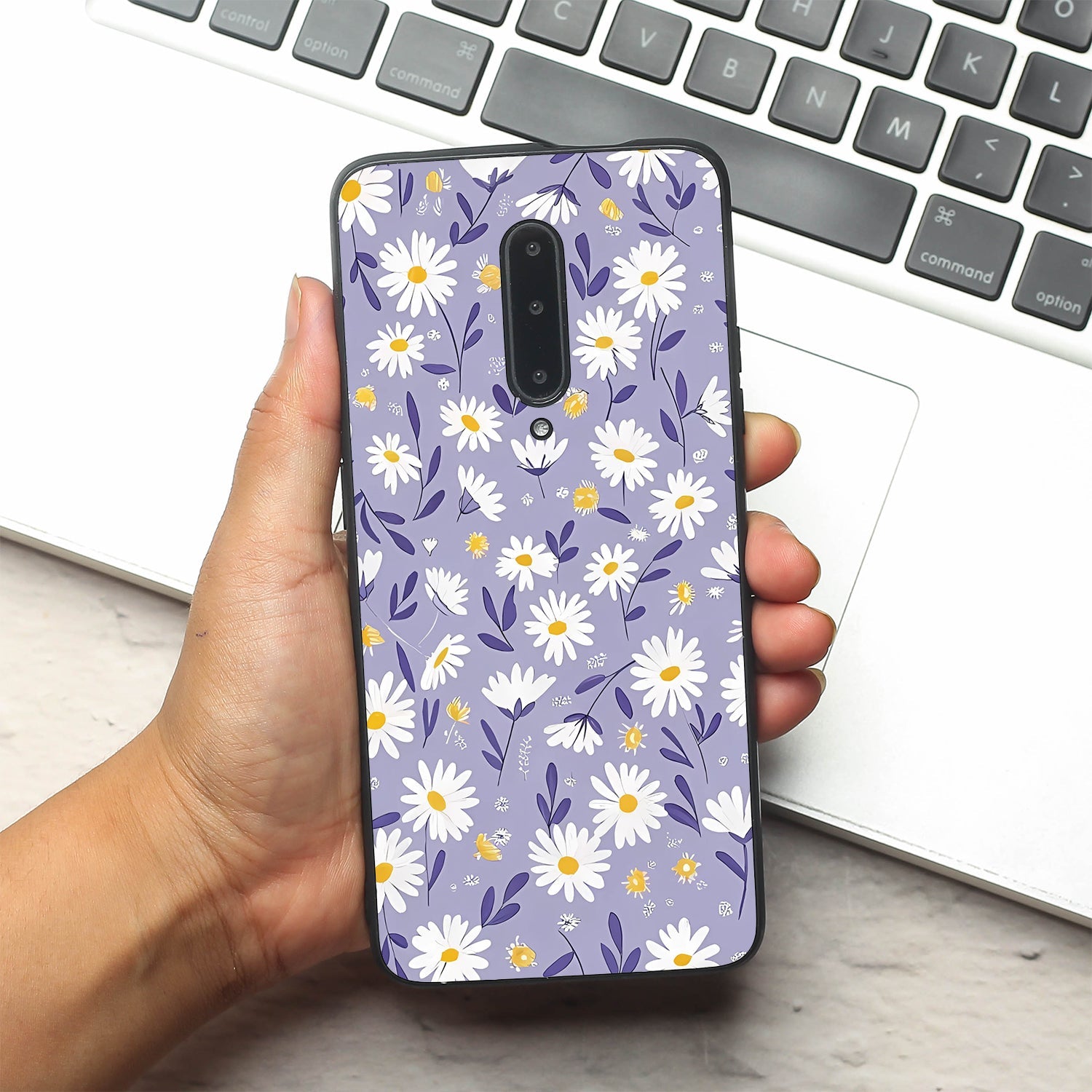Lavender Daisies metal back case for Oneplus 7 Pro
