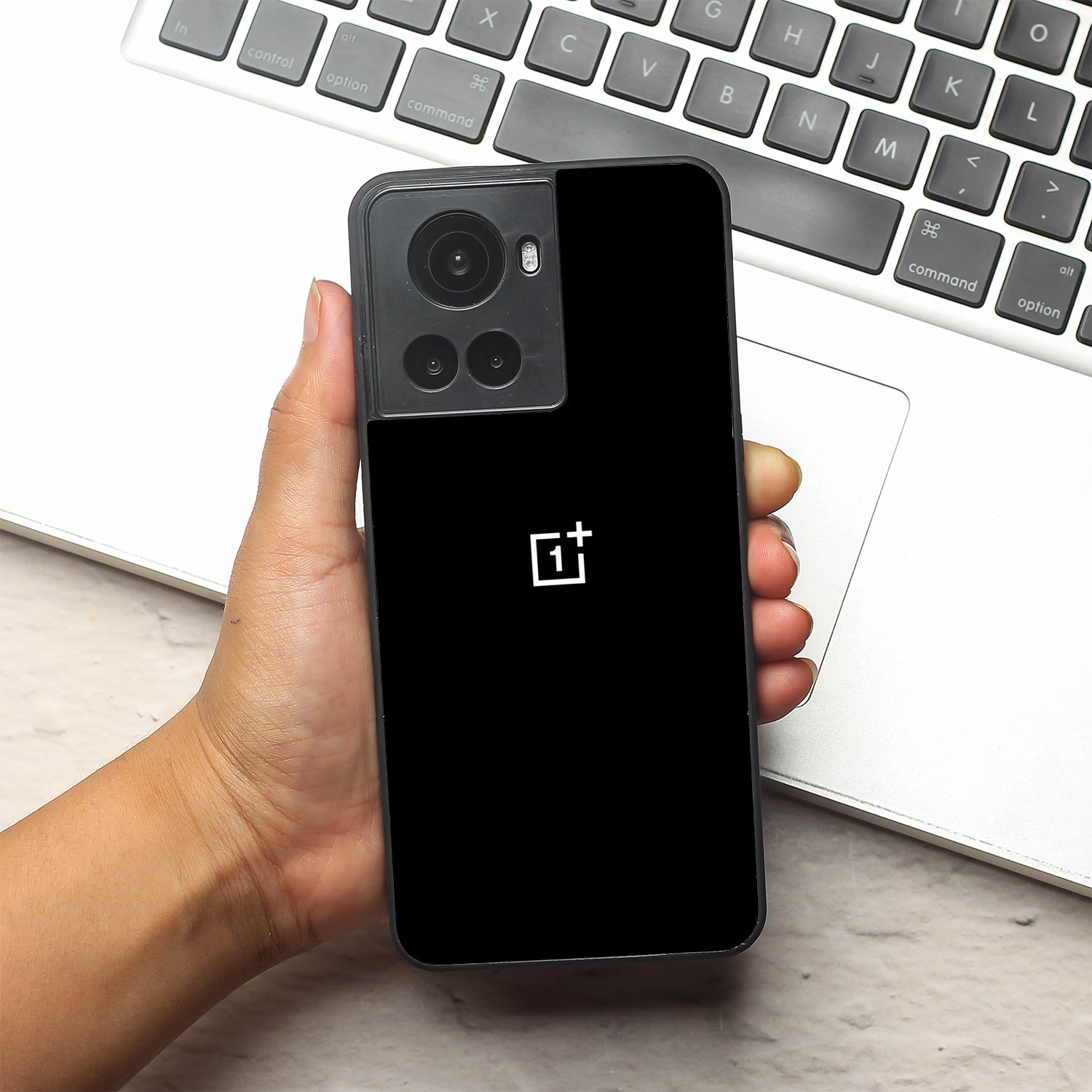 Black metal back case for Oneplus 10R