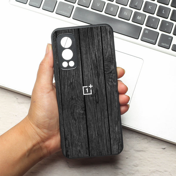 Dark Wood metal back case for Oneplus Nord 2