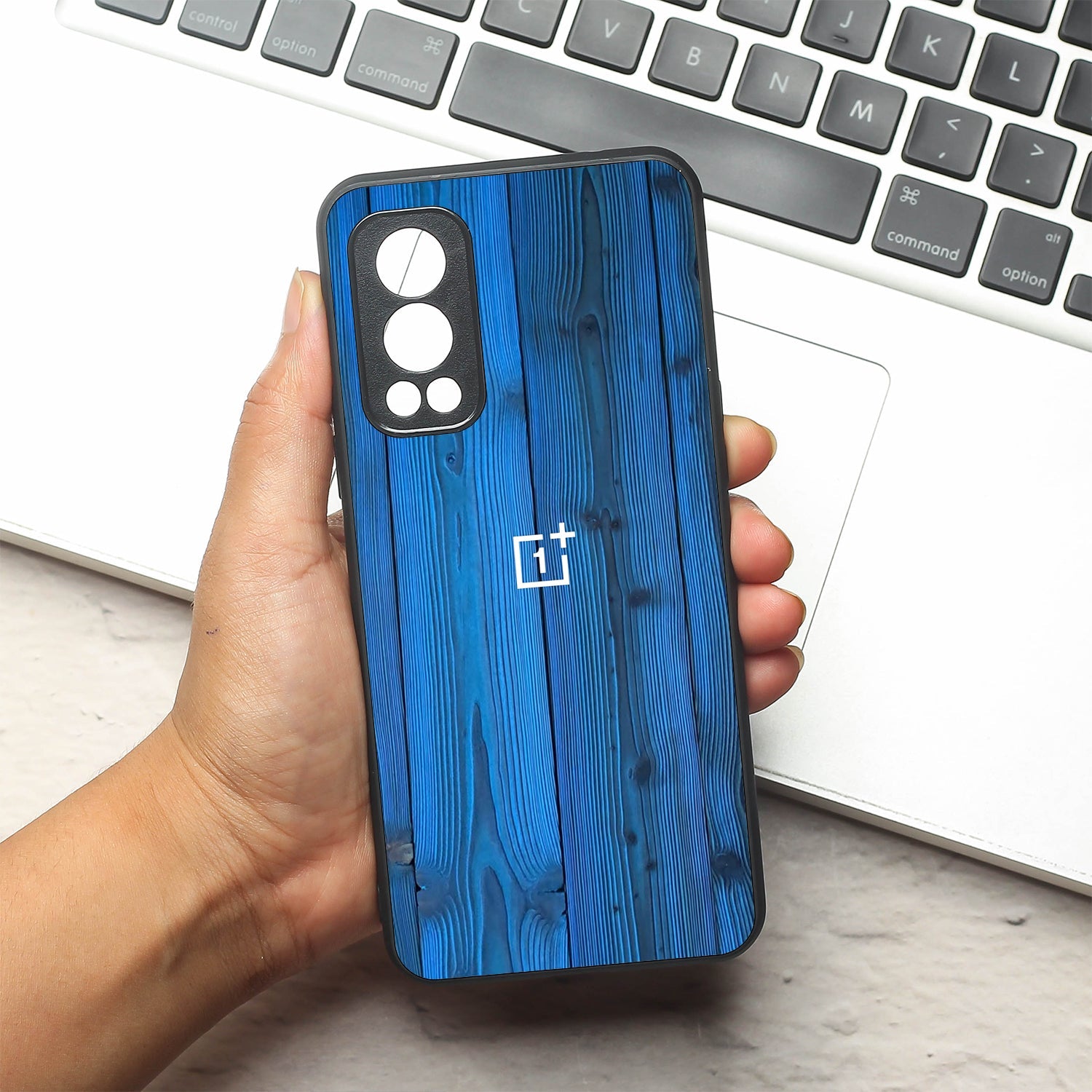 Indigo Planks metal back case for Oneplus Nord 2
