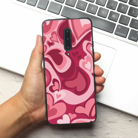 Valentine Wave Marble metal back case for Oneplus 7 Pro