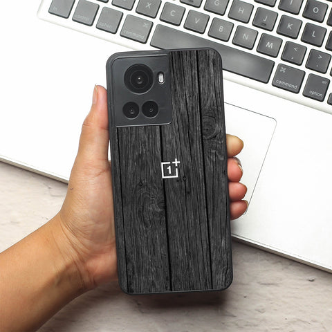 Dark Wood metal back case for Oneplus 10R