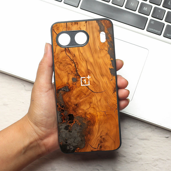 Lava Oak metal back case for Oneplus Nord 4