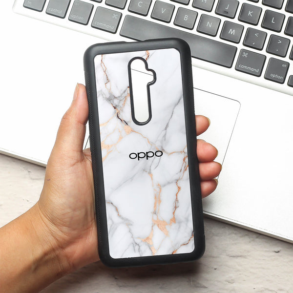 Copper Luxe Marble metal back case for Oppo Reno2 Z
