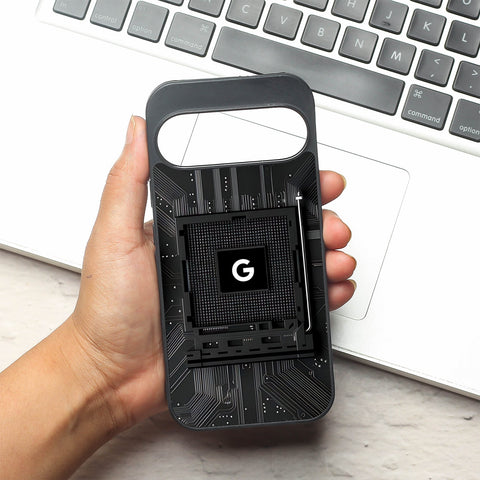 Microchip metal back case for Google Pixel 9 Pro