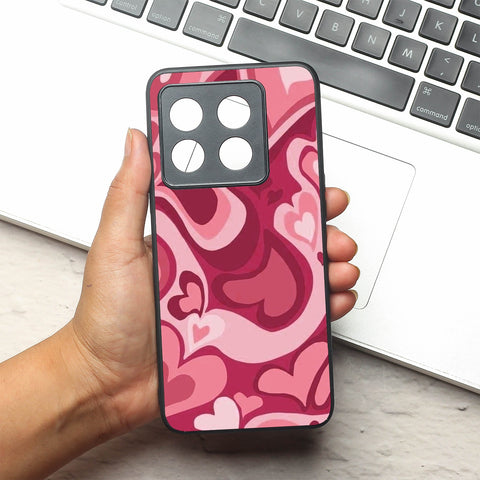 Valentine Wave Marble metal back case for Oneplus 10T