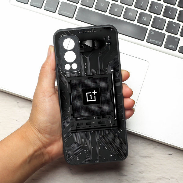 Microchip metal back case for Oneplus Nord 2