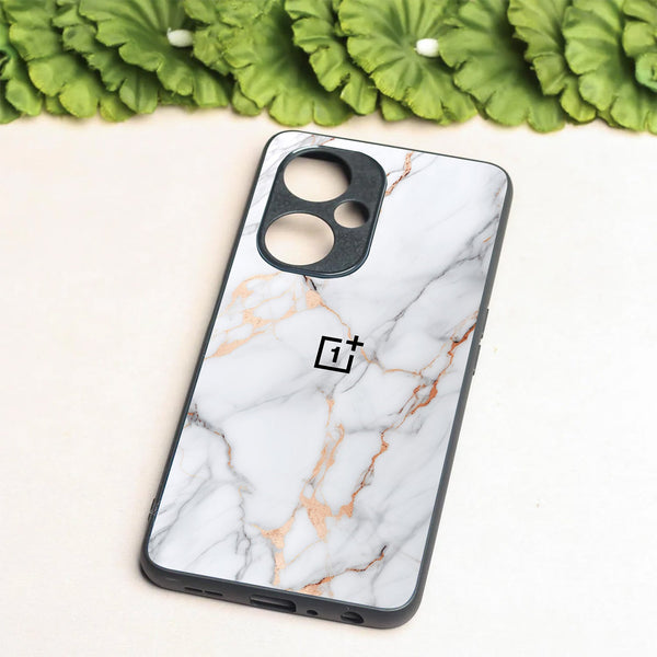 Copper Luxe Marble metal back case for Oneplus Nord CE 3 Lite