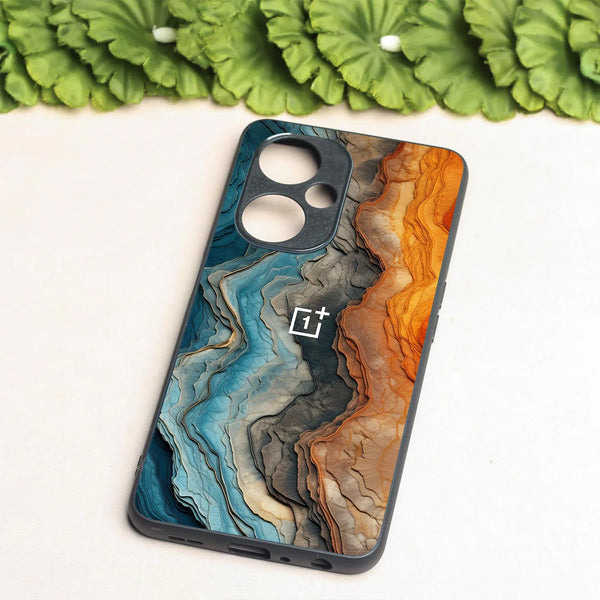 Layered Marble metal back case for Oneplus Nord CE 3 Lite