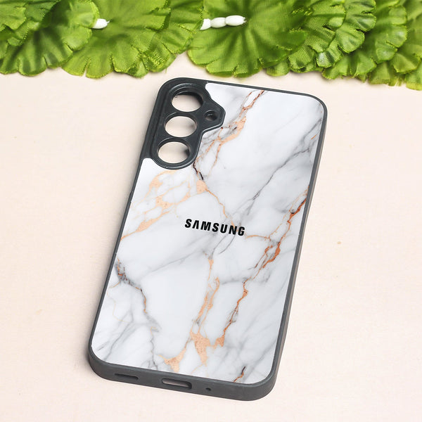 Copper Luxe Marble metal back case for Samsung A16